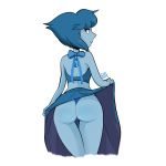 ass blushmallet cartoon_network flashing lapis_lazuli lapis_lazuli_(steven_universe) skirt steven_universe thong white_background