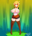 big_breasts breasts hyrule_warriors linkle the_legend_of_zelda tiger1001 torn_clothes zelda_musou