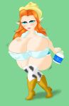 angeldx ass big_ass big_breasts bottle breasts cleavage malon ocarina_of_time the_legend_of_zelda