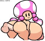  1girl ass big_ass ericc30 looking_at_viewer nintendo nude penis sex super_mario_bros toadette ugly 