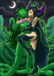  ass big_ass big_breasts black_hair breasts corruption danny_phantom dark_persona dominatrix glowing_eyes green_eyes green_hair green_skin hitori09 mind_control monster nipples nude paulina plant plant_girl pussy samantha_manson tanoshyht tentacle torn_clothes 