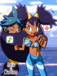  1boy 1girl iris_(pokemon) male male/female marlon marlon_(pokemon) pokemon 