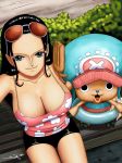  1boy 1girl 1girl 2014 iury_padilha male nico_robin one_piece tony_tony_chopper 