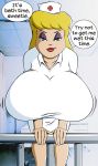 animaniacs big_breasts breasts donelliottocorleone hello_nurse huge_breasts nurse nurse_cap nurse_uniform smile wykedlysyckk