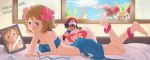  ash_ketchum ass bed bedroom bonnie braixen breasts clothed dadonyordel deviantart eureka_(pokemon) gazing_eye picture pokemon pokemon_xy serena 