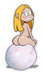  ass blonde_hair buck_teeth ed,_edd,_&#039;n&#039;_eddy kanker_sisters looking_back may_kanker nude sitting 