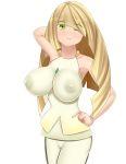 aether_foundation big_breasts breasts jellyfish_(artist) lusamine milf nipples pokemon pokemon_sm