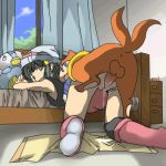 1boy 1girl animated anus ass bare_arms bed bedroom bent_over boots buizel clothed_female dawn dawn_(pokemon) doggy_position doggystyle female female_human female_human/male_pokemon from_behind gif hikari_(pokemon) human human/pokemon indoors interspecies male male/female male_pokemon panties panties_aside penis_in_pussy pokemon pokephilia sex skirt sleeveless taken_from_behind thrusting thrusting_into_pussy upskirt vaginal vaginal_penetration vaginal_sex