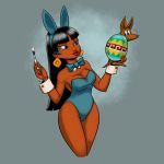 armadillo bibo big_breasts breasts bunny_ears bunnysuit carelessdoodler chel cleavage dark-skinned_female dark_skin latina the_road_to_el_dorado