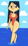  big_breasts big_hips black_hair breasts codykins123 dat_ass emma hair swimsuit the_ridonculous_race total_drama_island 