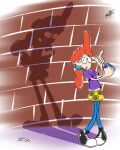  1girl 1girl clothed disney pepper_ann_pearson safe shadow standing 