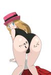  all_fours ass looking_back pokemon pokemon_xy serena serena_(pokemon) zaizaiwangwang 