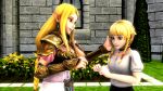 16:9_aspect_ratio 2girls 3d blonde blue_eyes extremely_large_filesize gif hair hyrule_warriors hyrule_warriors_legends kissing large_filesize linkle multiple_girls princess_zelda source_filmmaker the_legend_of_zelda yuri zelda_(hyrule_warriors)