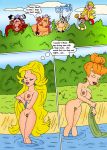  asterix asterix_and_obelix bathing big_breasts cacofonix_(asterix) comic imminent_rape mrs._geriatrix_(asterix) nude_female obelix panacea_(asterix) peeping voyeur 