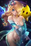 1girl breasts dress luma pussy rosalina sakimichan super_mario_bros. undressing