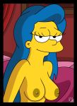 breasts marge_simpson nipples smile the_simpsons topless wvs