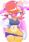 anthro blush brain_injection femsub furry glowing_eyes pedrovin possessed possession sally_acorn short_hair sketch sonic_the_hedgehog_(series) sweat