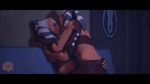 3d ahsoka_tano animated dual_persona gif hand_on_ass hugging kissing orange_skin rocksolidsnake selfcest star_wars star_wars:_the_clone_wars