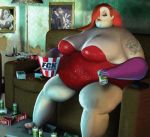  beer fat jessica_rabbit kfc kfc_(company) weight_gain who_framed_roger_rabbit 