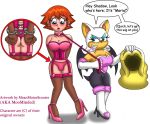 anthro ass big_ass big_breasts breasts chris_thorndyke cleavage crossdressing female femdom feminization forced genderswap human male meanmotorscooter rouge_the_bat sonic_(series) sonic_x trap