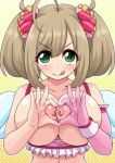  anime breasts heart heart-shaped hentai tongue 