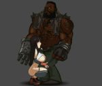 barret_wallace breasts fellatio final_fantasy_vii gif kneel nipples oral pussy squat sucking tifa_lockhart