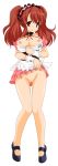  asahina_mikuru big_breasts breasts brown_hair cleavage hair highres legs long_hair maid miniskirt mole photoshop pussy short_dress short_skirt shy skirt suzumiya_haruhi_no_yuuutsu thighs twin_tails upskirt vector_trace waitress 