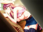 anime bed bedroom bra breasts closet deepthroat facefuck fellatio hentai oral shirt_lift