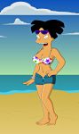  amy_wong big_breasts bra breasts futurama shorts spider-matt 