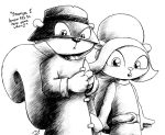 brothers_grinn monochrome penny_squirrel secret_squirrel secret_squirrel_show tagme