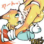  genderswap miles_&quot;tails&quot;_prower multiple_tails mutabouru rule_63 sega sonic sonic_team tail text 