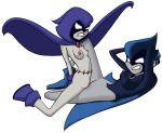  2_girls 2girls breasts cape dc_comics female female/female female_only gloves hairless_pussy mostly_nude pussy raven_(dc) scissoring selfcest spacechoochoo tagme teen_titans teen_titans_go teen_titans_go_vs_teen_titans transparent_background yuri 