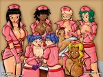 1boy 1girl 7girls anal bondage cleavage clothed_female_nude_male clothed_on_nude cum ejaculation femdom forced group hat headgear hospital male malesub mind_break neocorona nurse nurse_cap orgy paizuri penis penis_milking reverse_gangbang reverse_rape sex_toy testicle uncensored uniform