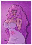 big_breasts breasts cartoon_network cleavage innocenttazlet milf pink_eyes pink_hair rose_quartz rose_quartz_(steven_universe) steven_universe