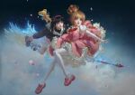  2_girls card_captor_sakura daidouji_tomoyo fanart female_only kinomoto_sakura ruan_jia 