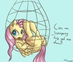 1girl 1girl 1girl 2014 alorpax anus color cutie_mark english_text equine feral fluttershy_(mlp) friendship_is_magic fur furry furry_only hair mammal my_little_pony net open_mouth pegasus pink_hair pussy signature tail text wings yellow_fur