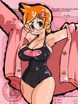  big_breasts breasts cleavage luigi64 nintendo one-piece_swimsuit penny_crygor swimsuit warioware 