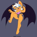 1girl 1girl 2016 anthro areola areola_slip bat big_breasts breasts furry mammal rouge_the_bat sega xylas