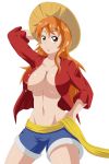 big_breasts bocodamondo breasts nami one_piece orange_eyes orange_hair smile