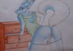  ass epsilon_(kira-okami) furry original panties presenting pussy rysonanthrodog_(artist) solo 