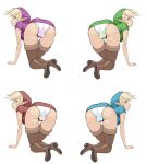 ass big_ass big_breasts big_testicles breasts four_swords four_swords_adventure futanari genderswap link looking_at_viewer looking_back nintendo testicles the_legend_of_zelda theother-s theother-s_(artist)