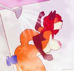 1girl anthro breasts bumpy_dildo canine dildo female_masturbation female_only fox furry junga mammal masturbation penetration sex_toy shower slim steam suction_cup_dildo vaginal vaginal_insertion vaginal_penetration wall_dildo wet