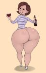 beverage big_ass bottom_heavy bottomless clothed clothes clothing disney drink edit elastigirl helen_parr huge_ass hyper_ass milf pixar smile the_incredibles thick_thighs wide_hips wine wine_bottle wine_glass