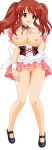  asahina_mikuru big_breasts breasts brown_hair cleavage high_res legs long_hair maid miniskirt mole photoshop pussy short_dress short_skirt shy skirt suzumiya_haruhi_no_yuuutsu tagme thighs twin_tails upskirt vector_trace waitress 