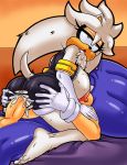  1girl anthro big_breasts big_penis breasts clothing cum cum_in_pussy cum_inside dreamcastzx1 fem_silver furry hedgehog huge_breasts huge_penis male mammal penis sega sonic_the_hedgehog tight_outfit torn_clothing 