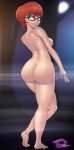 ass big_ass big_breasts breasts dat_ass looking_at_viewer looking_back nude scooby-doo solo throat_(artist) velma_dinkley