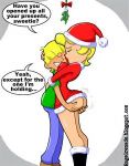  ass_grab bottomless chip_flagston christmas christmas_outfit hi_and_lois incest lois_flagston mistletoe mother mother_&amp;_son rage_grenade santa_hat sex son tagme 