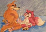  crossover disney don_karnage honest_john j._worthington_foulfellow male_only pinocchio puku83 talespin yaoi 