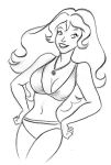  bikini goldie_gold goldie_gold_and_action_jack monochrome pookieart pookieart_(artist) 