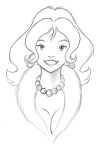  goldie_gold goldie_gold_and_action_jack headshot monochrome pookieart pookieart_(artist) 